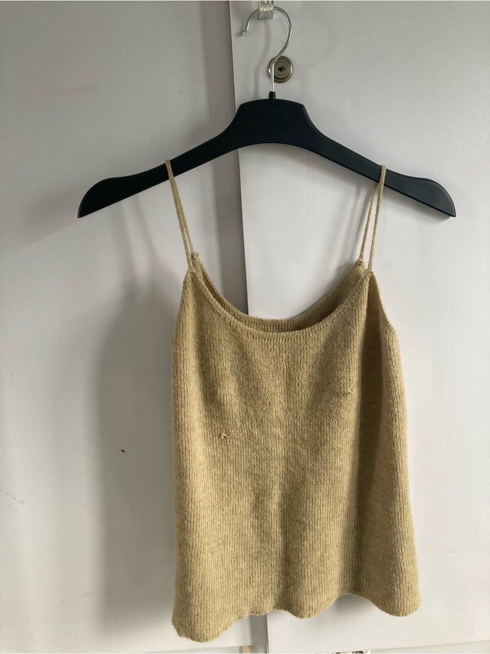 Soft Knit Camisole in Light Beige